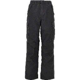 Pigment coated cotton cargo pants