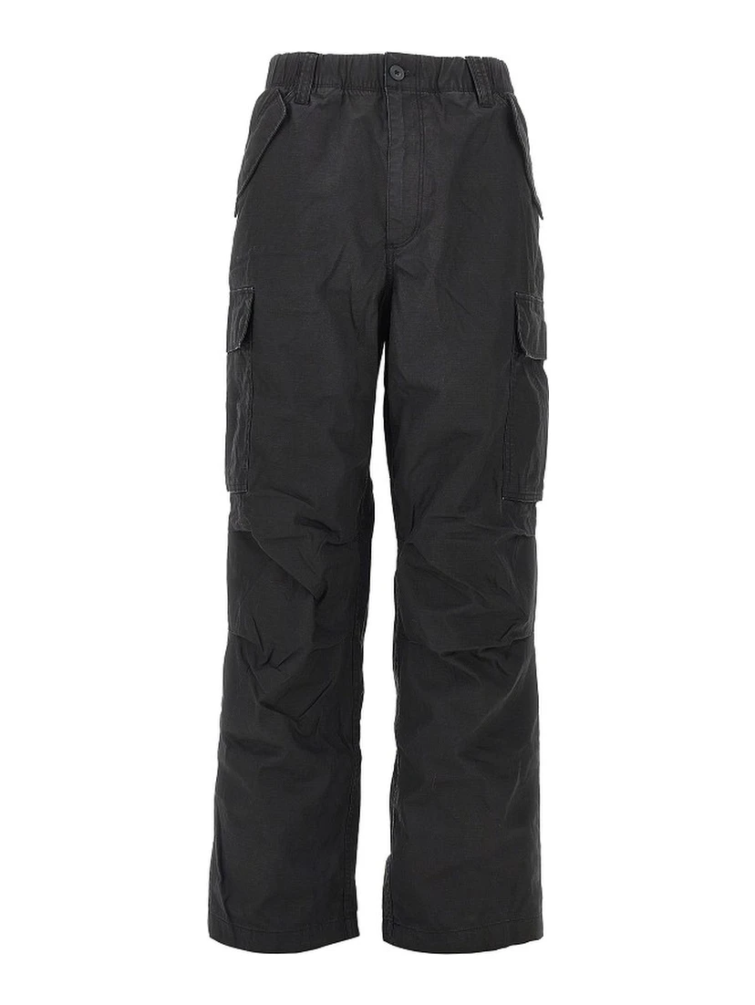 Pigment coated cotton cargo pants