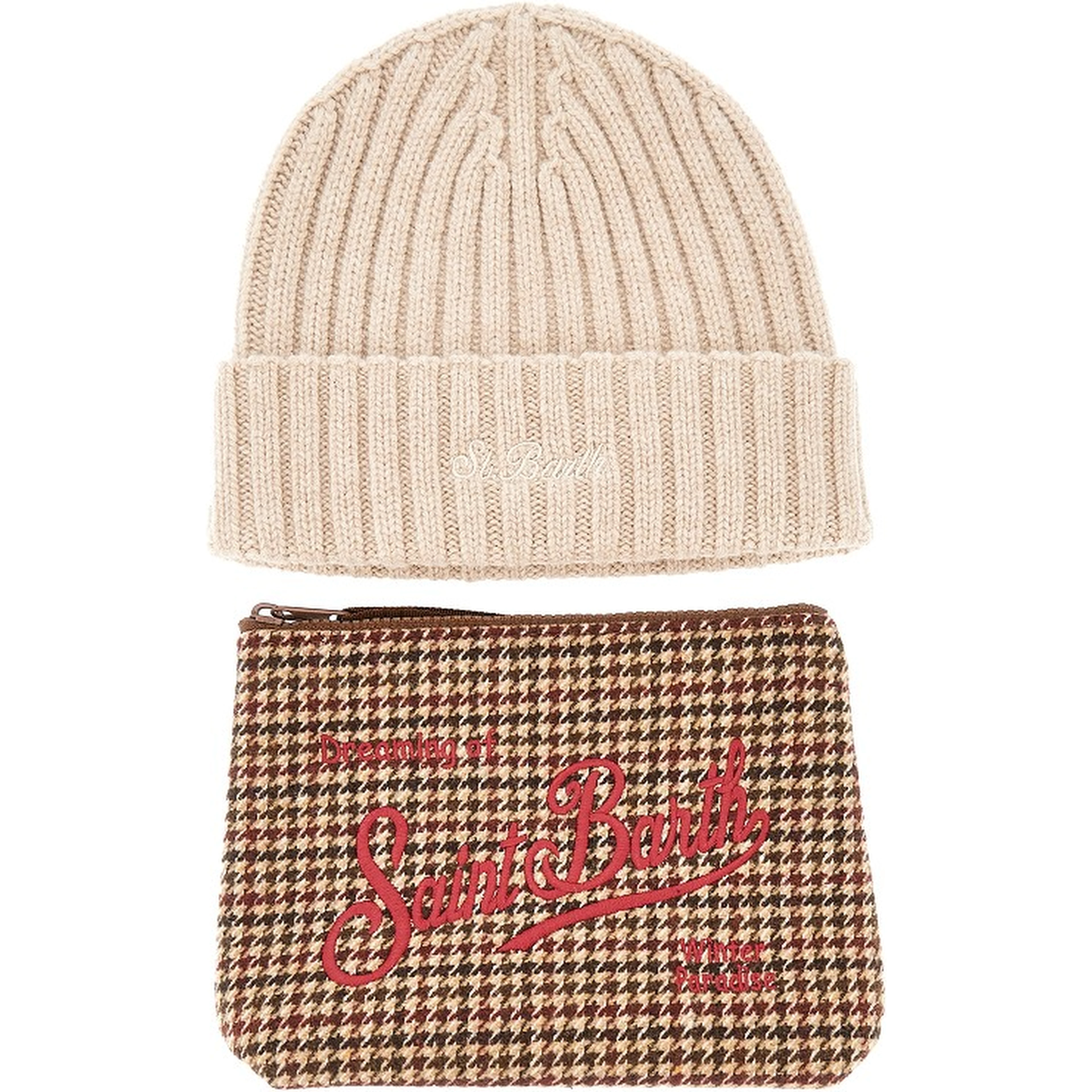 Pouch and beanie hat Christmas Gift Box