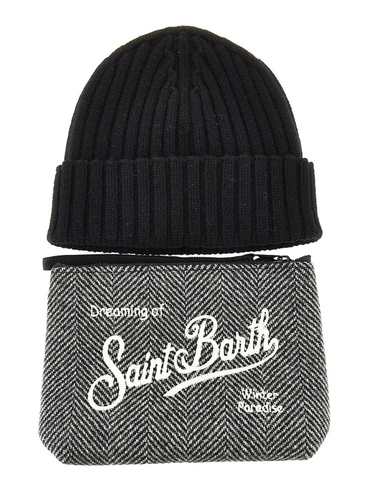 Pouch and beanie hat Christmas Gift Box alternative