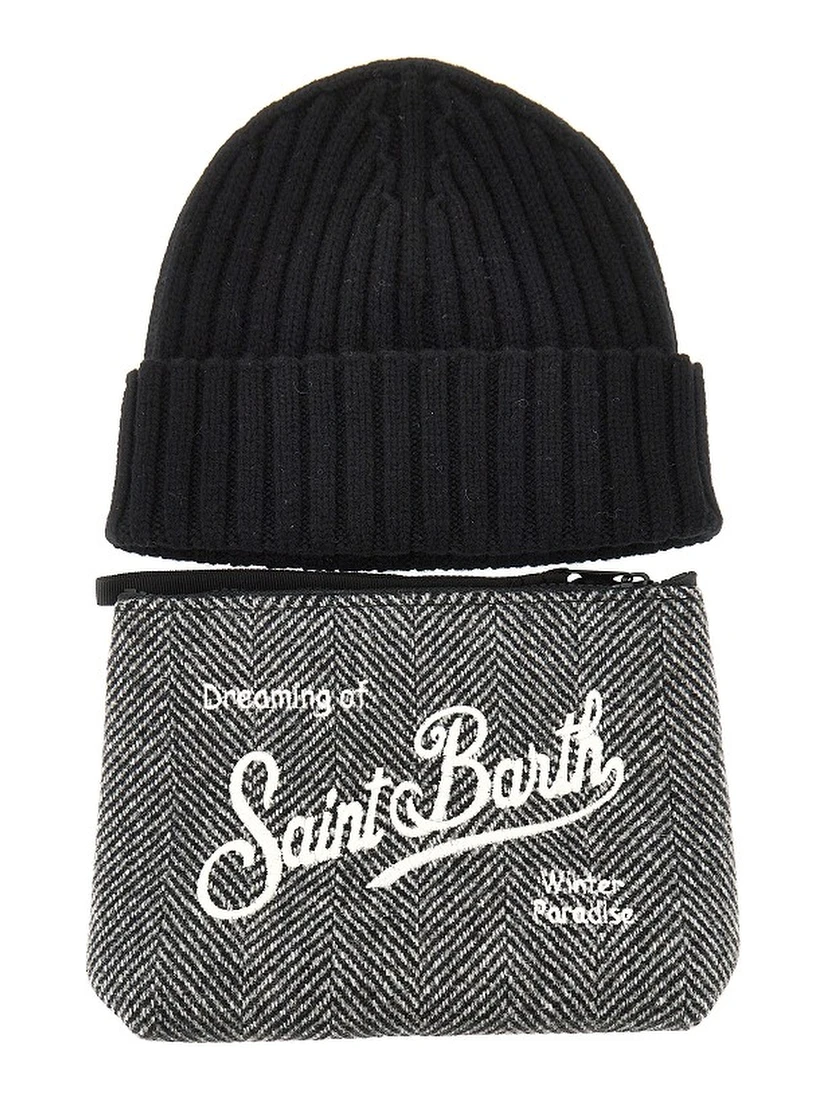 Pouch and beanie hat Christmas Gift Box
