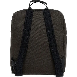 Grey Backpack with Adjustable Straps and Logo Lettering on the Front in Cotton Boy