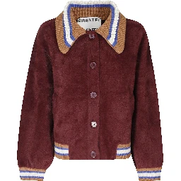 KNIT JACKET WITH COLLAR