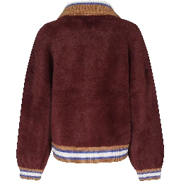 KNIT JACKET WITH COLLAR