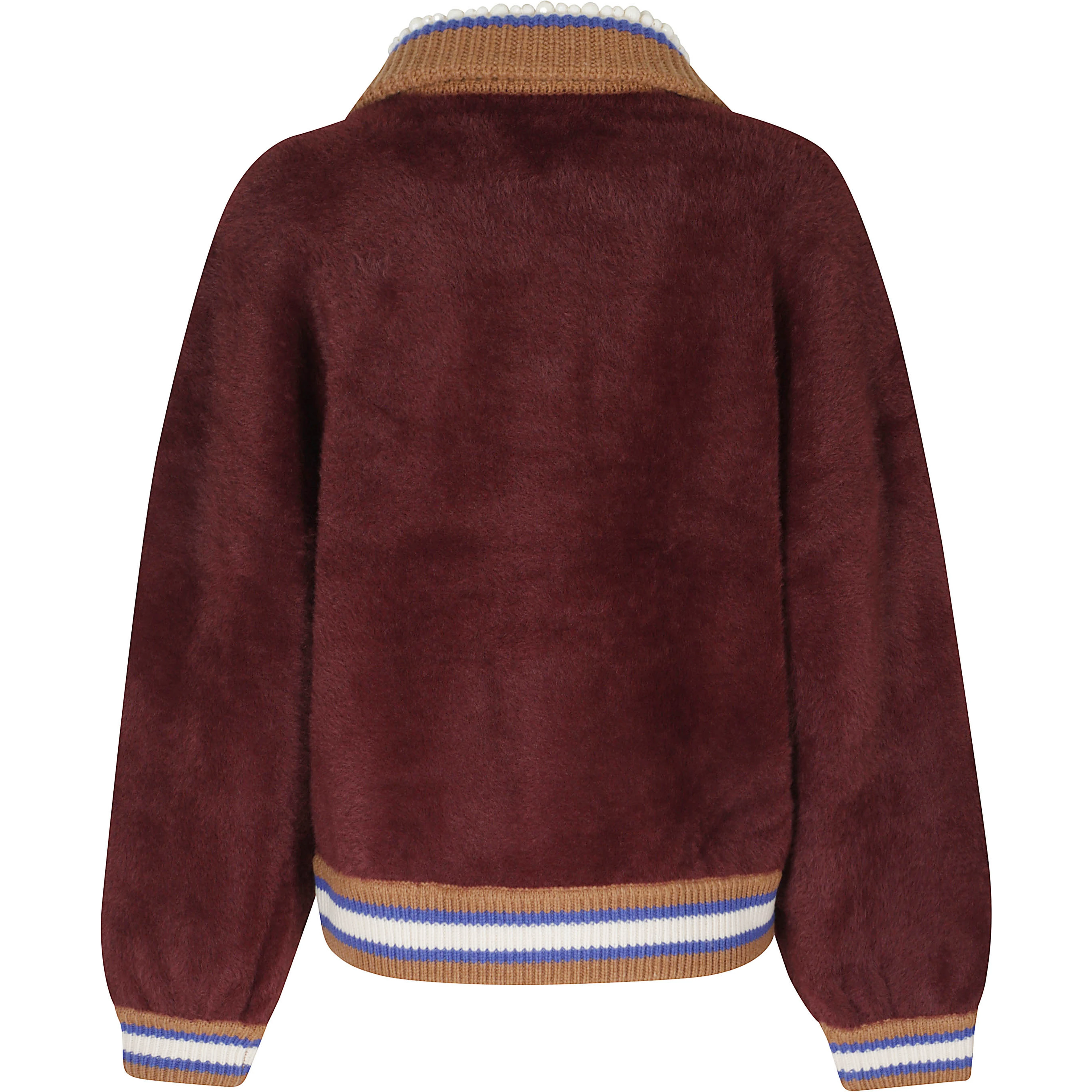 KNIT JACKET WITH COLLAR