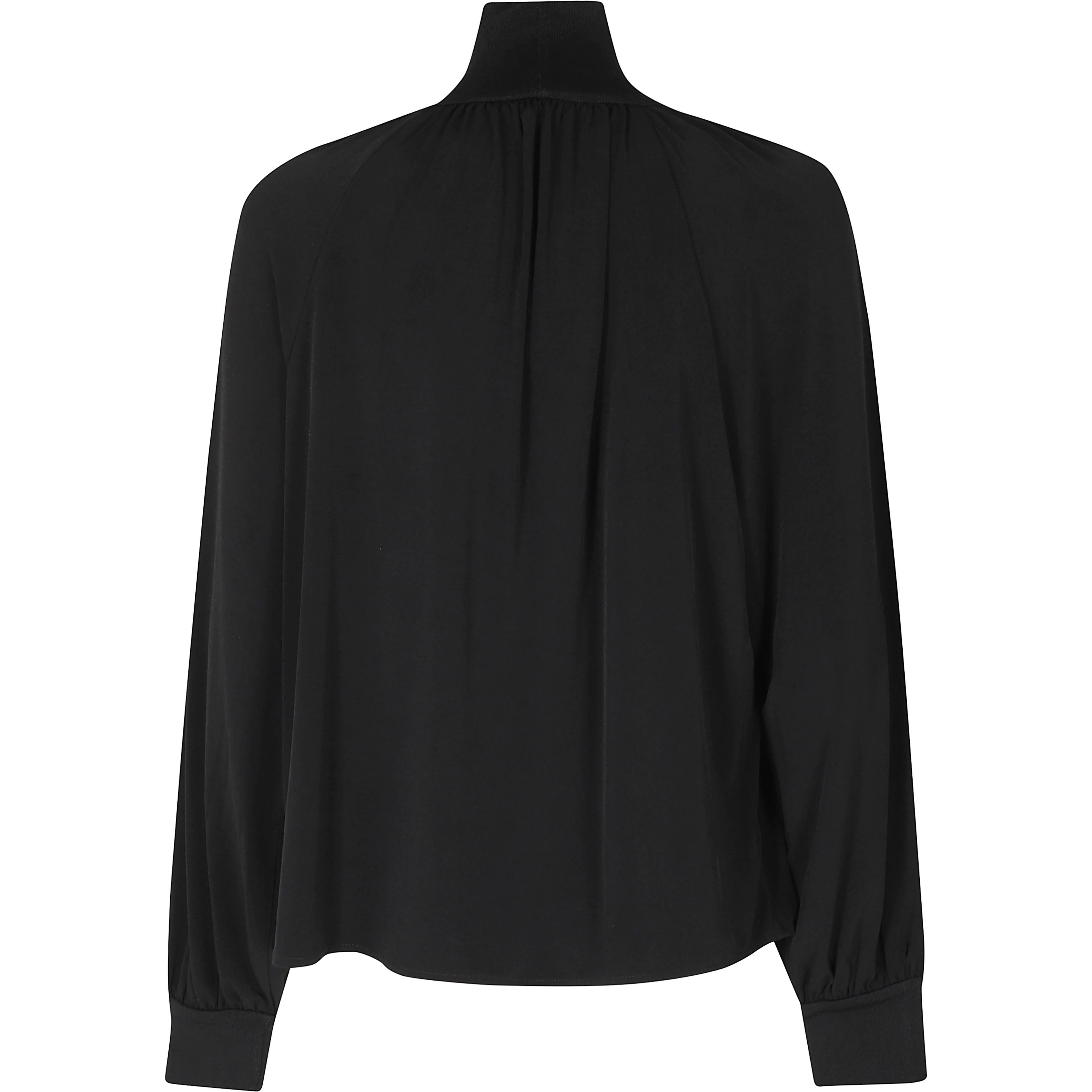 RIB TRIM LS GATHERED TURTLENECK