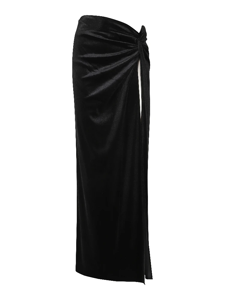 ZOHRA   TWIST DETAIL MAXI SKIRT