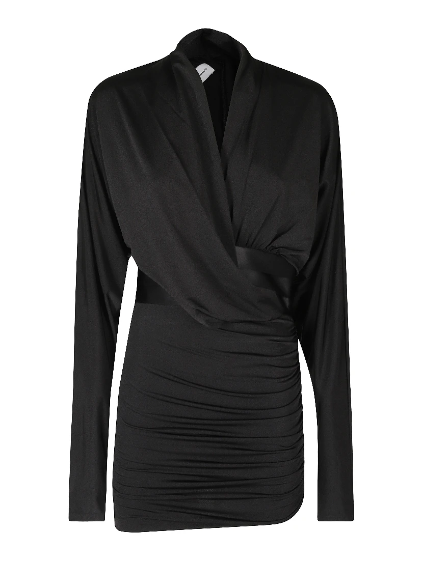 VICTORIA MINI   TUXEDO DETAIL MINI DRESS