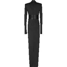 VICTORIA   TUXEDO DETAIL MAXI DRESS