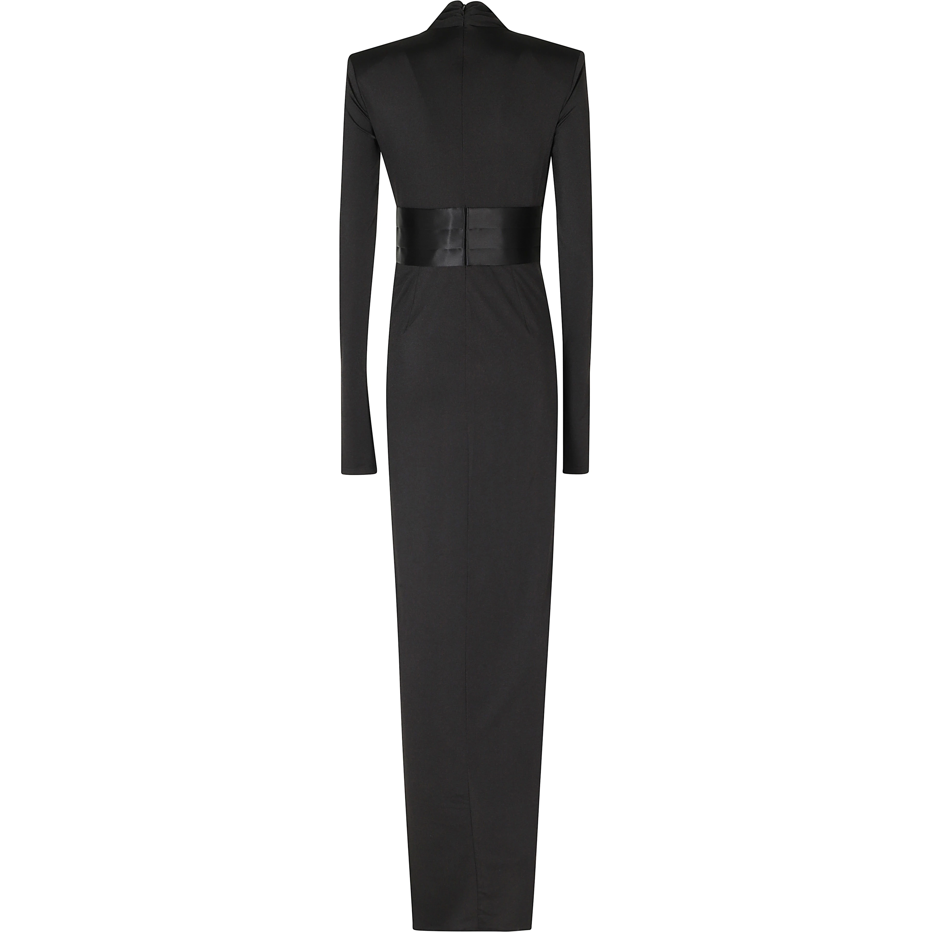 VICTORIA   TUXEDO DETAIL MAXI DRESS