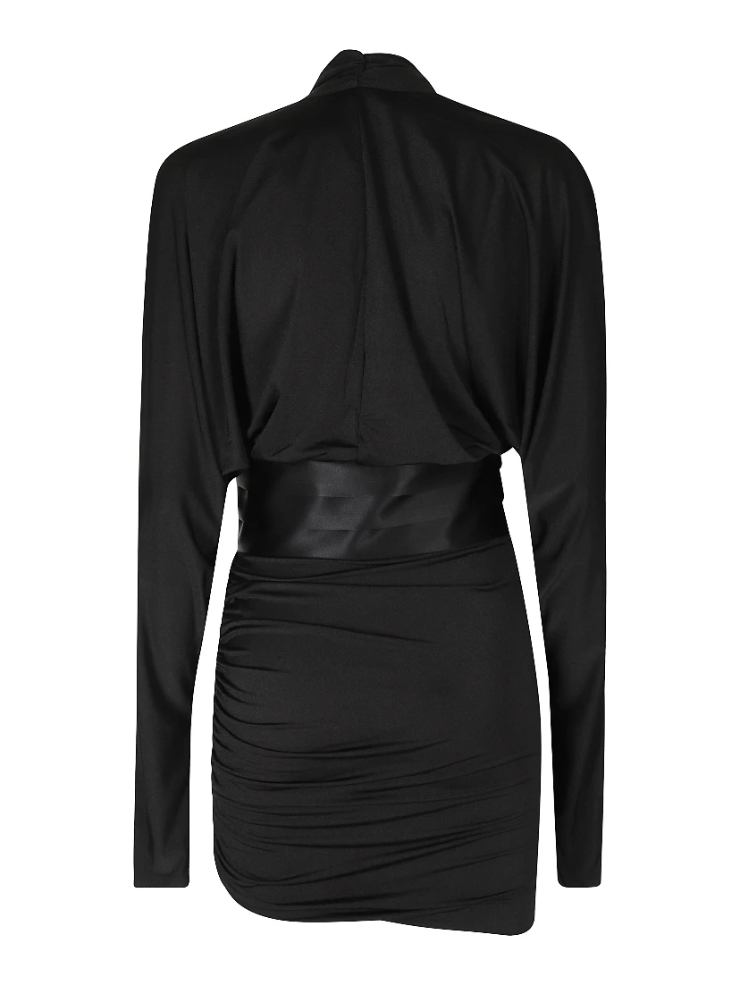 VICTORIA MINI   TUXEDO DETAIL MINI DRESS