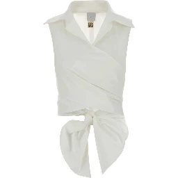 SLEEVELESS DRAPED TOP
