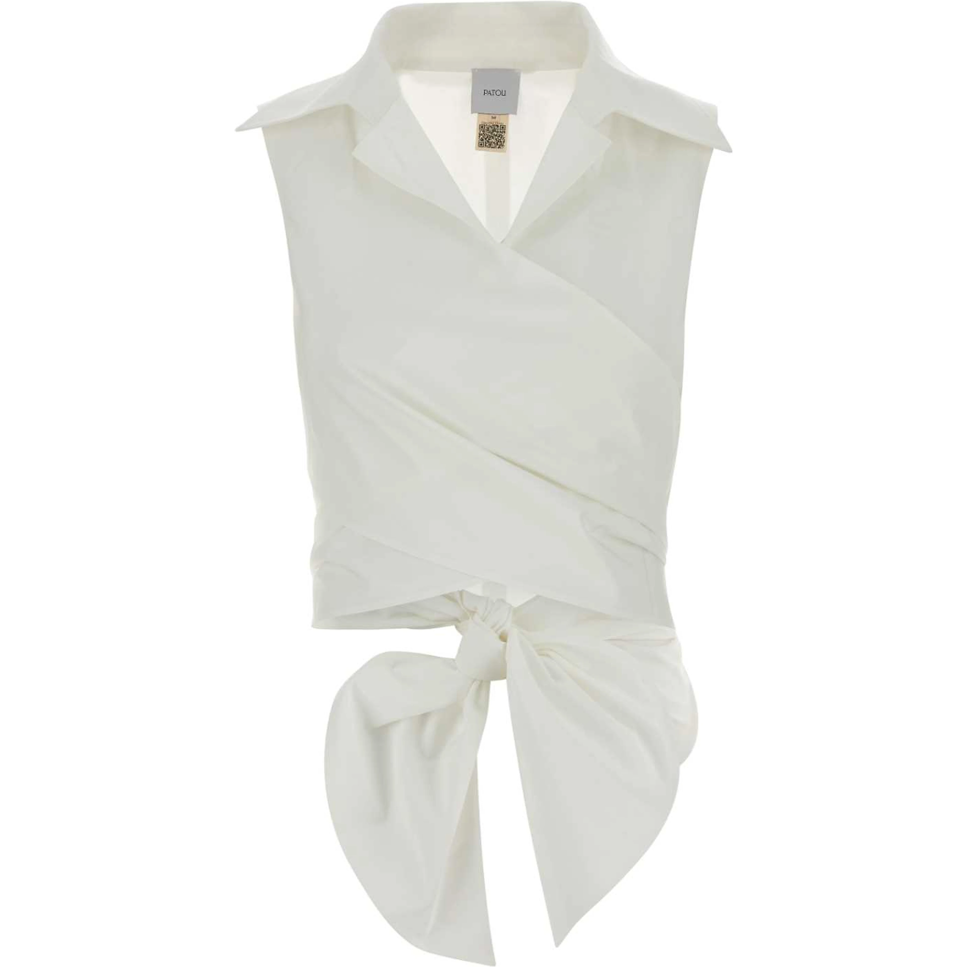 SLEEVELESS DRAPED TOP