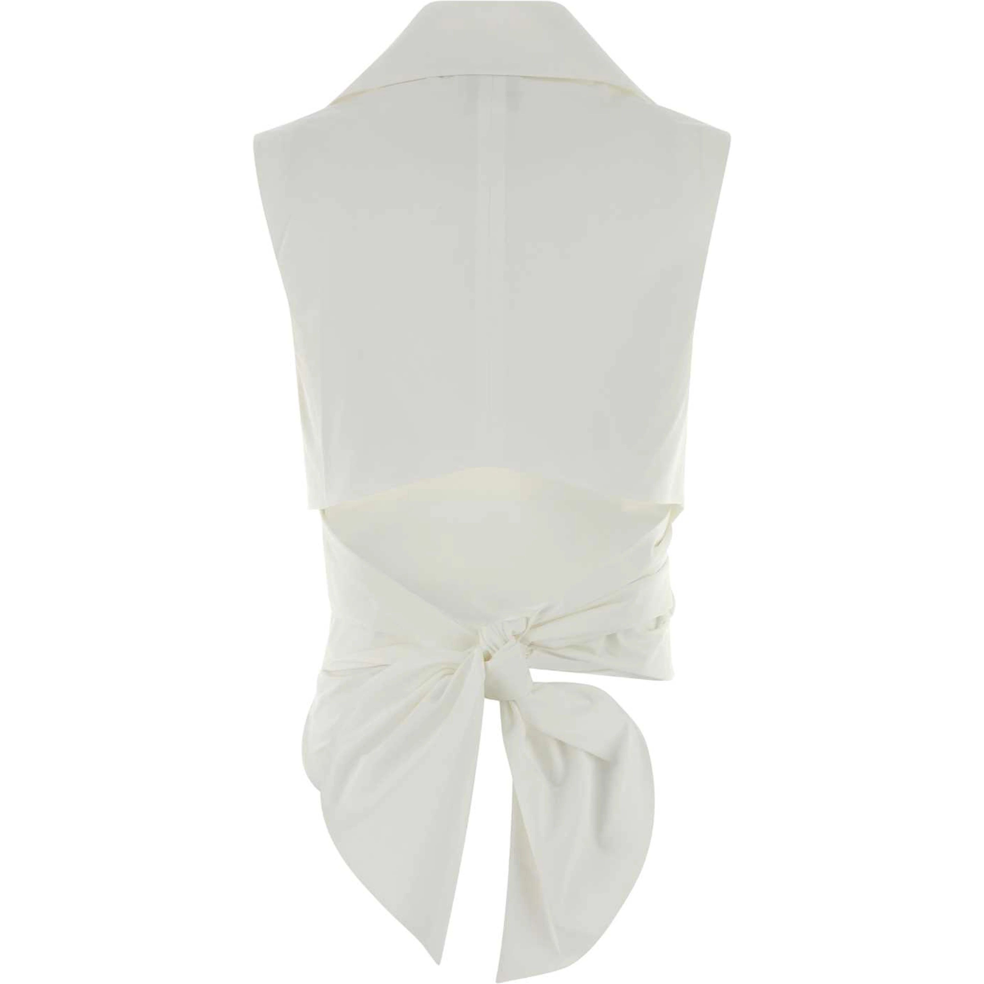SLEEVELESS DRAPED TOP