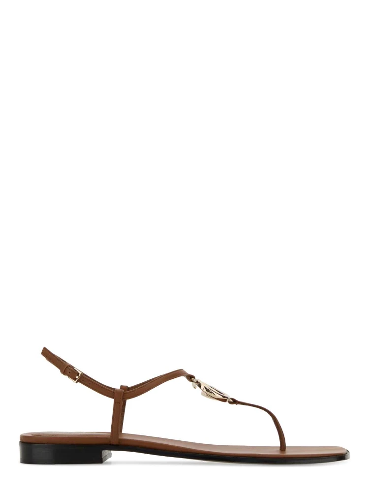 LEATHER UPPER AND SOLE THONG