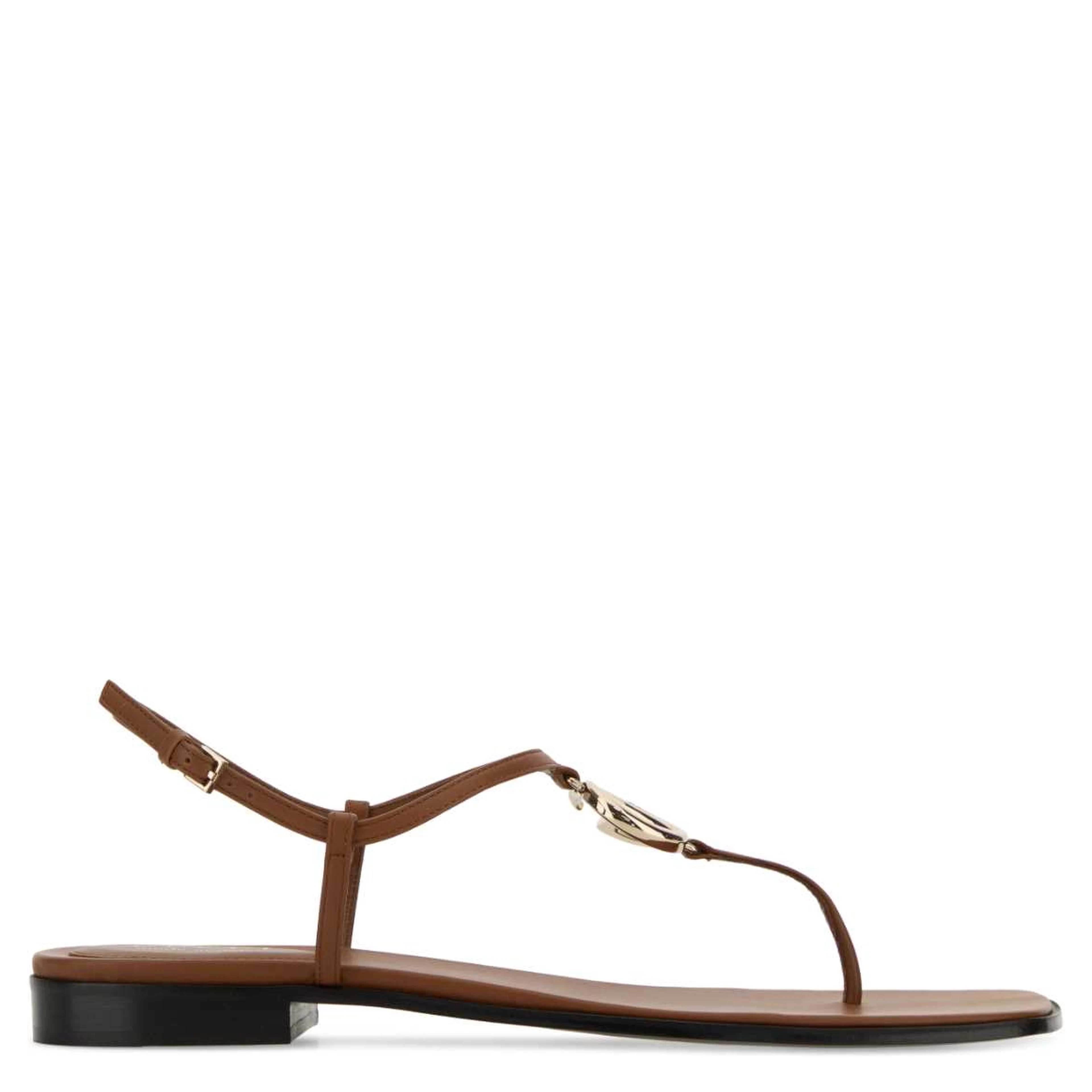 LEATHER UPPER AND SOLE THONG
