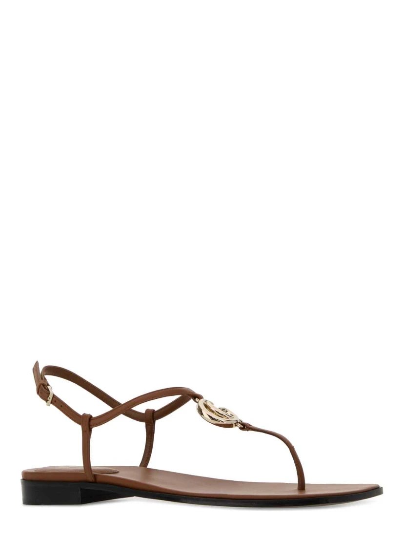 LEATHER UPPER AND SOLE THONG