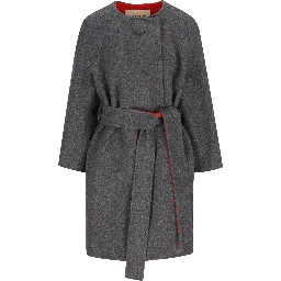 Valentino Garavani Coats Grey/red