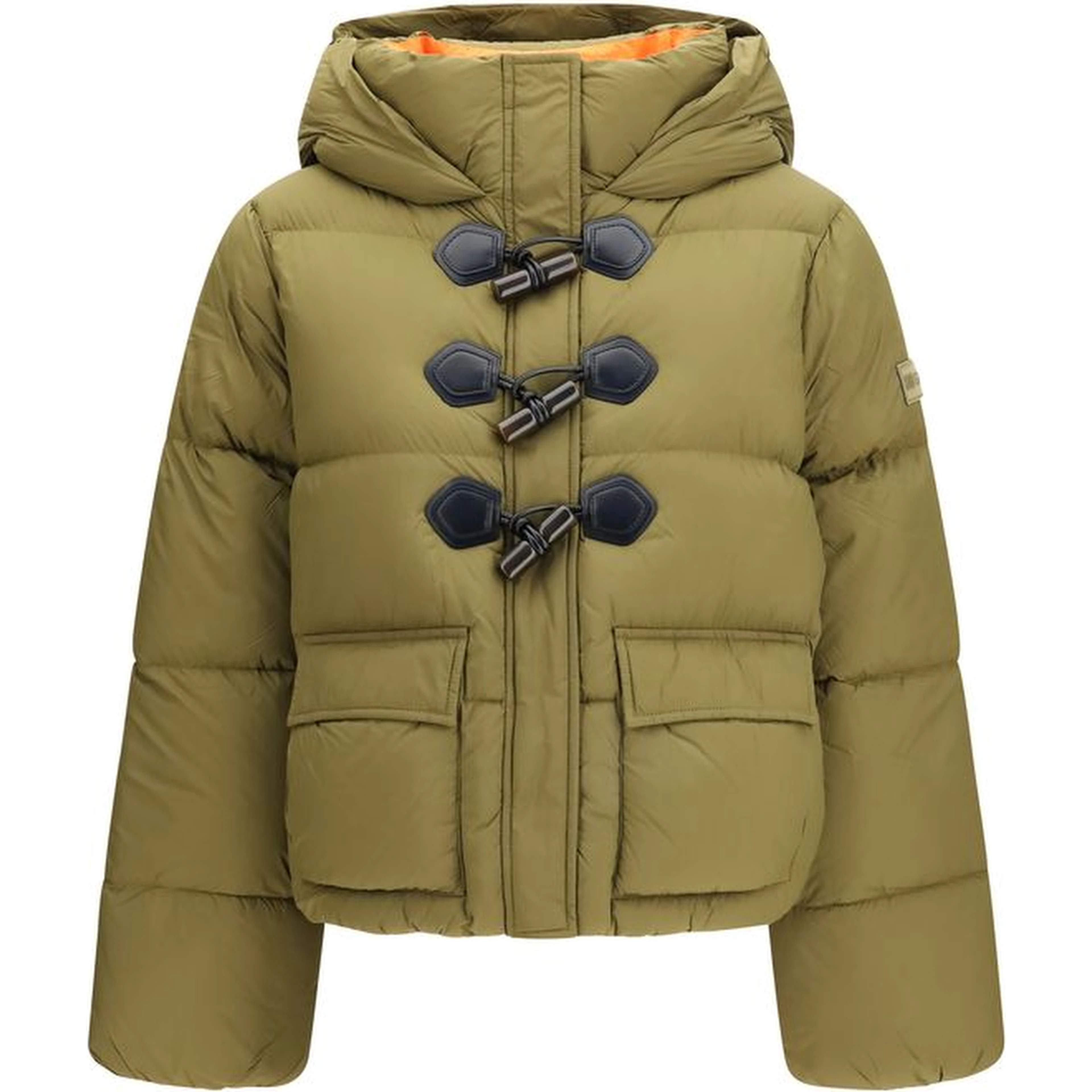 Bicolor Nylon Full-Length Jacket