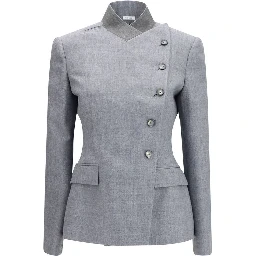 Gray Wool Oves Aries Full-Length Jacket