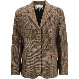 Brown Recycled Wool Blazer