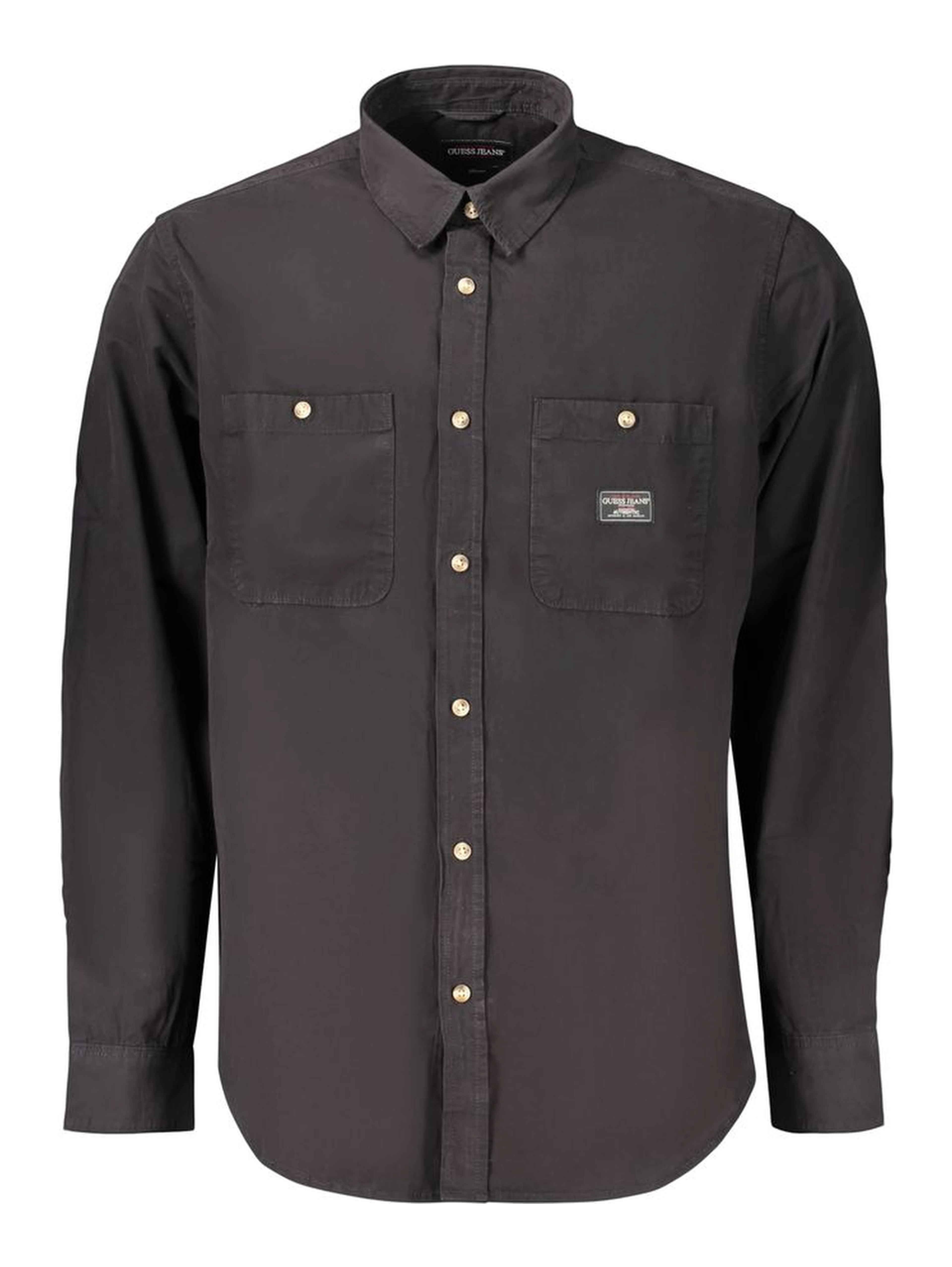 Black Cotton Men's Shirt