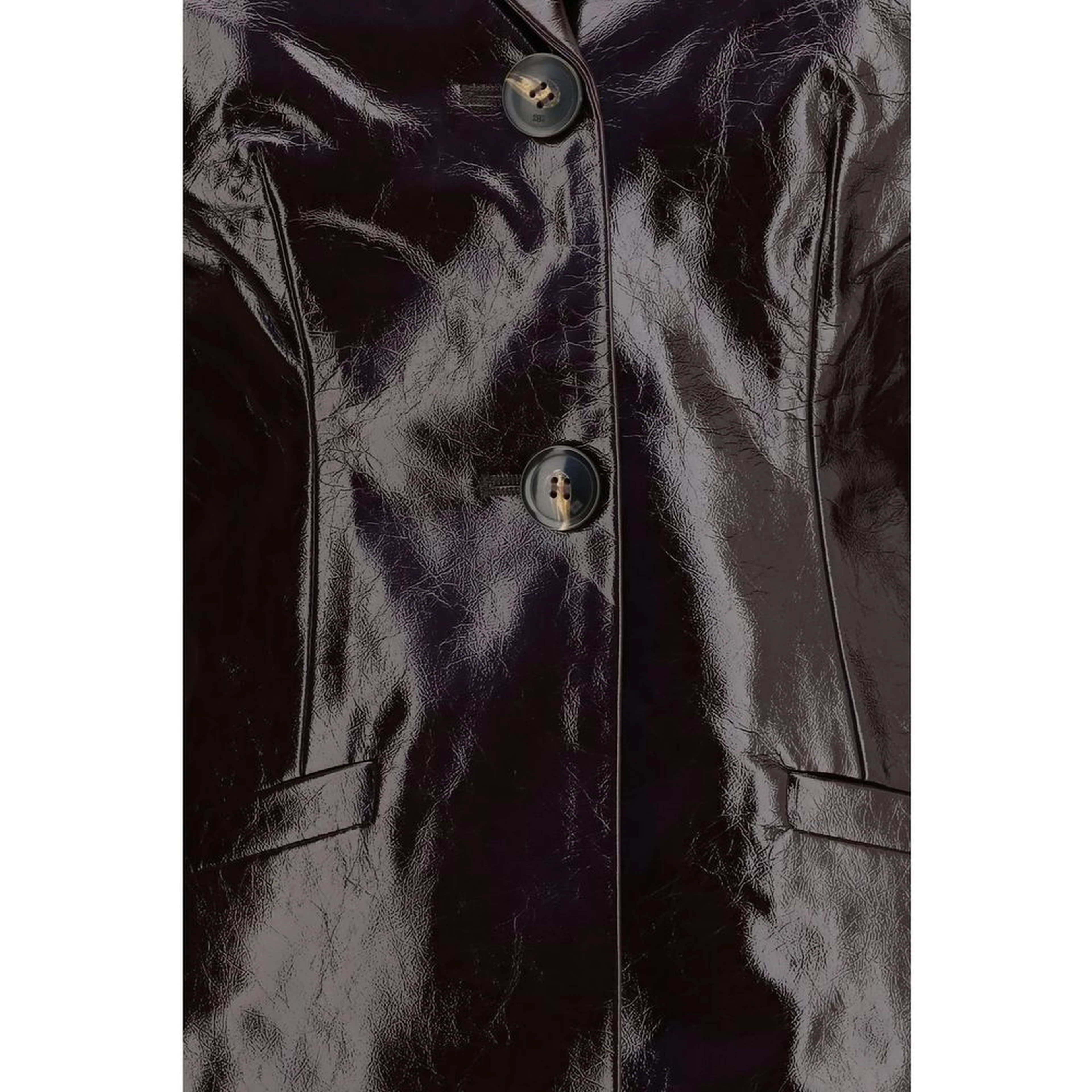 Bordeaux Polyethylene Full-Length Jacket