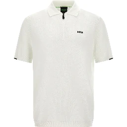 White Cotton Polo Shirt