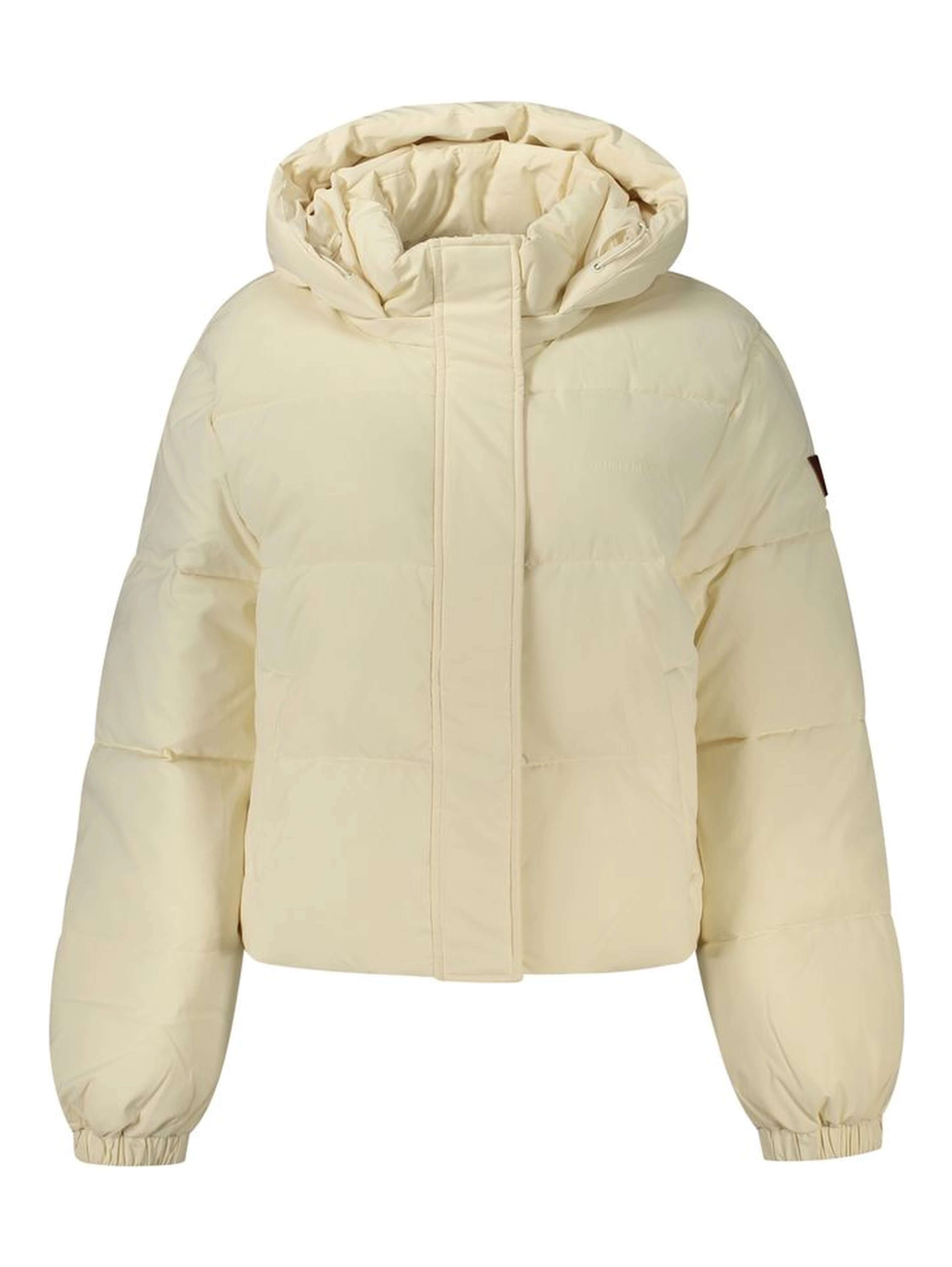 Cream Polyester Women's Jacket
