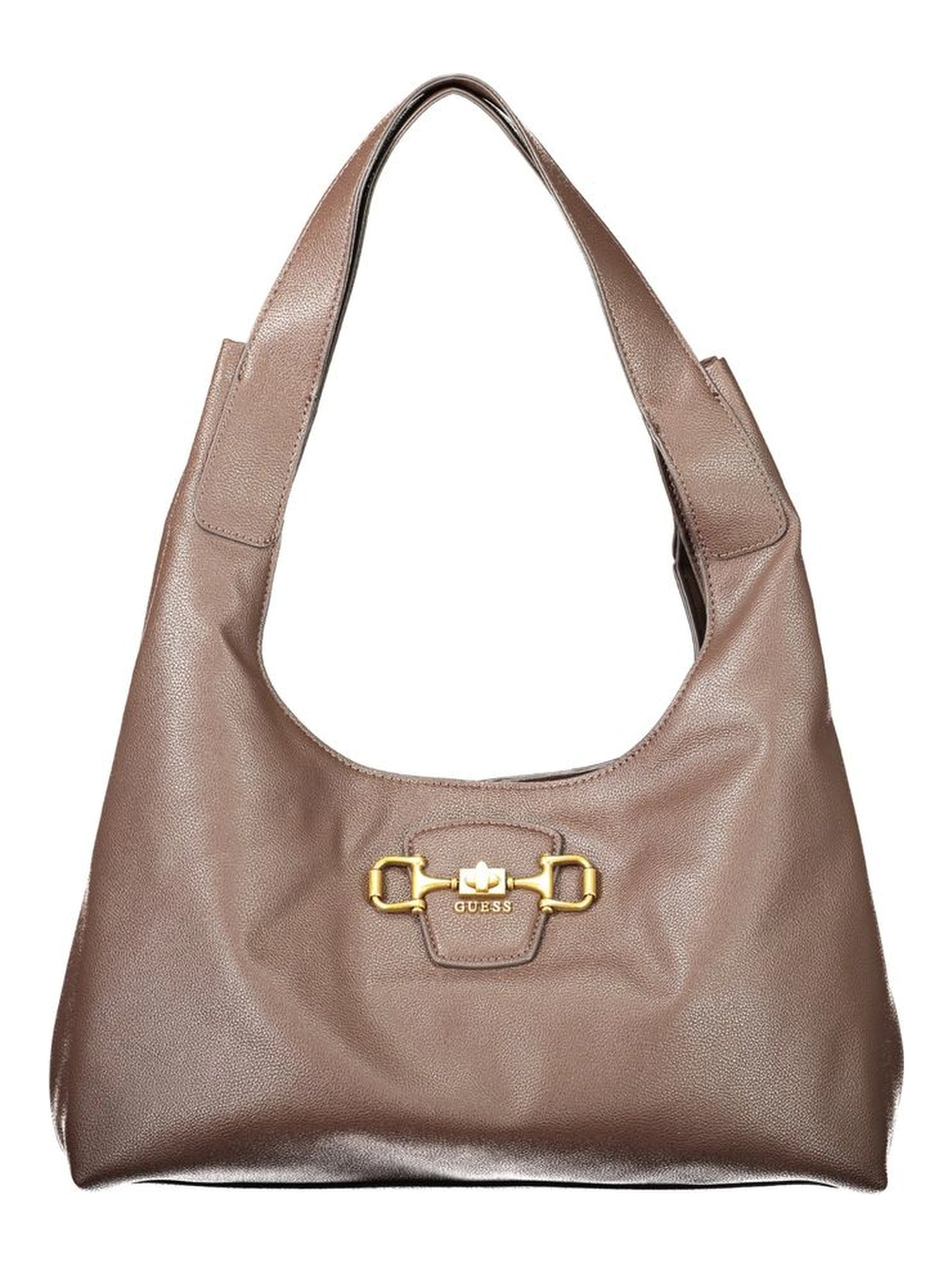 Brown Polyurethane Women's Bag