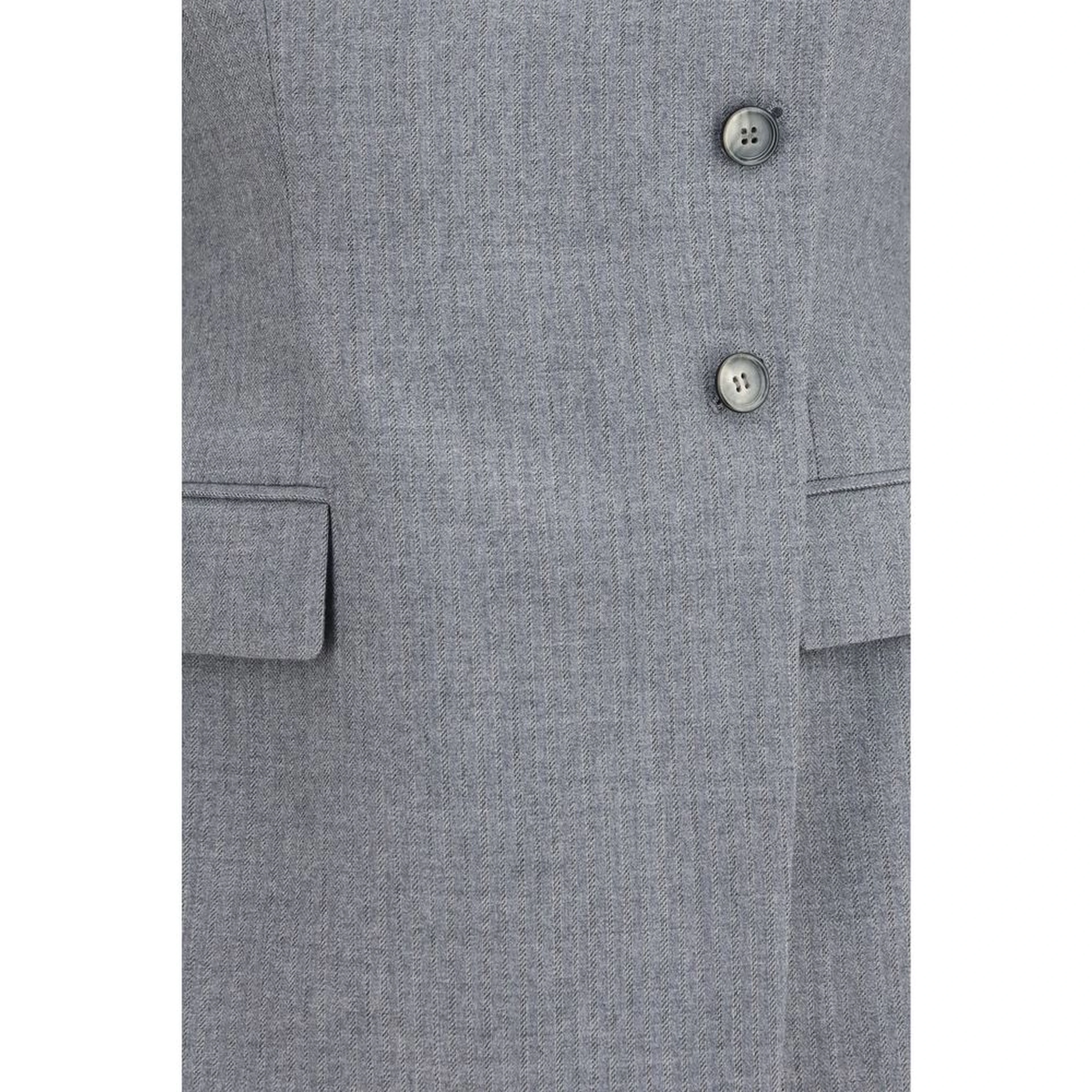 Gray Wool Oves Aries Full-Length Jacket