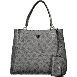 Black Polyurethane Women's Bag