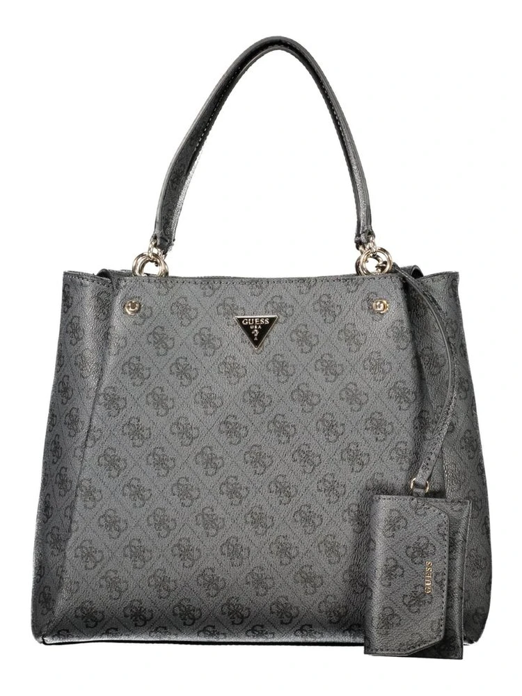 Black Polyurethane Women's Bag