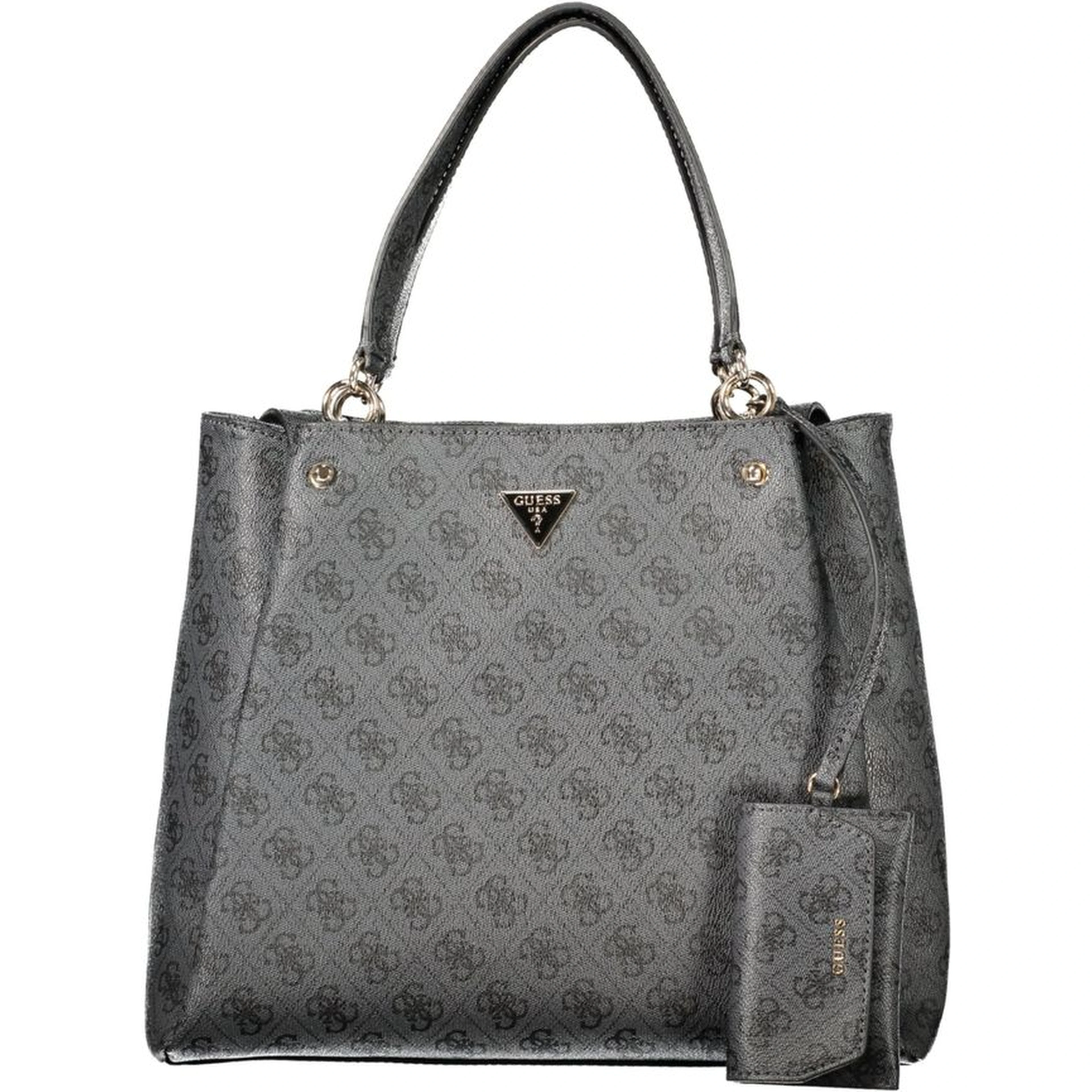 Black Polyurethane Women's Bag