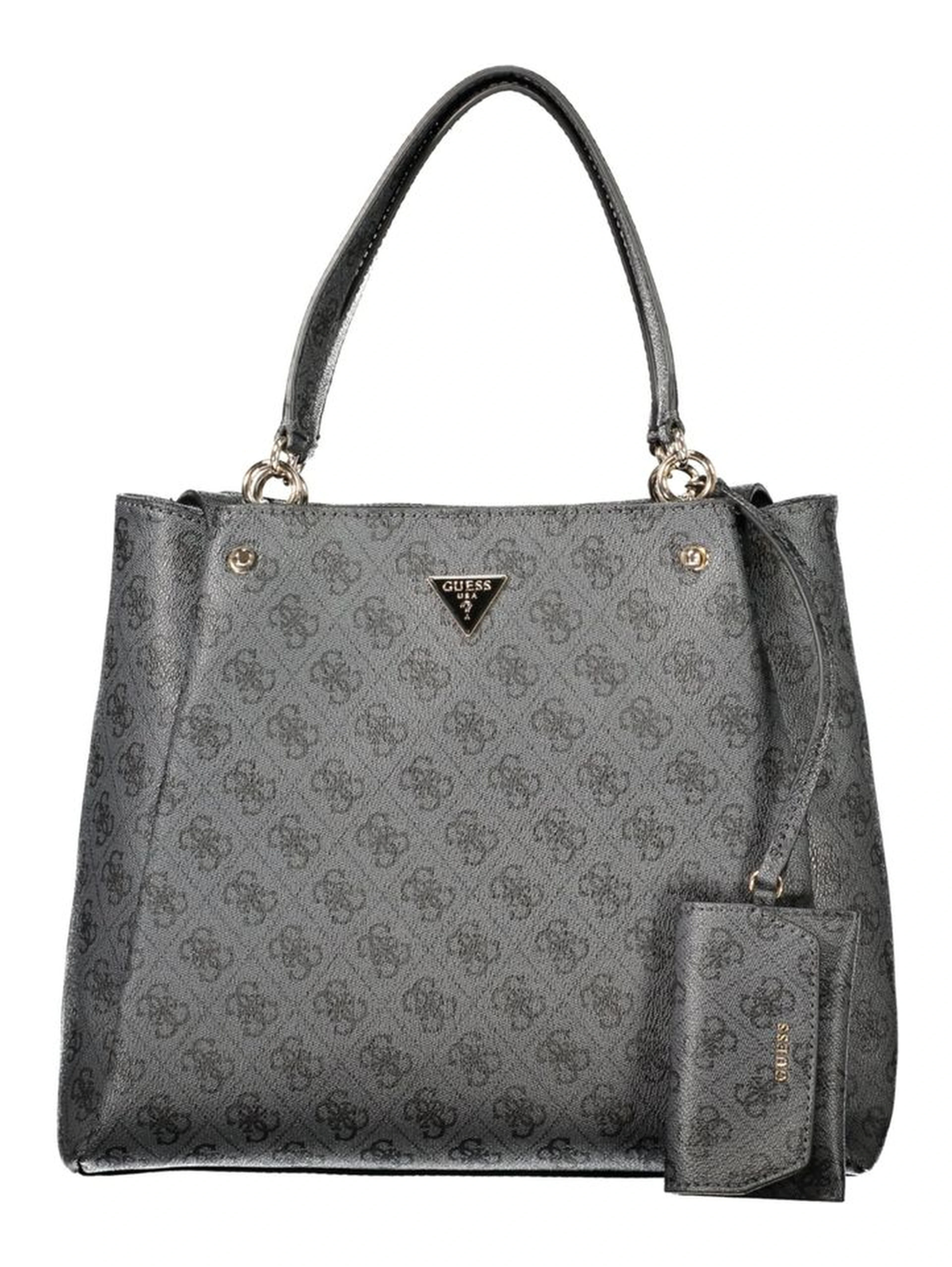 Black Polyurethane Women's Bag