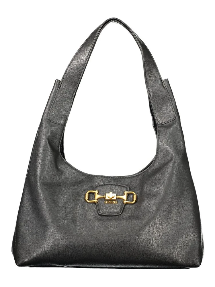 Black Polyurethane Women's Bag