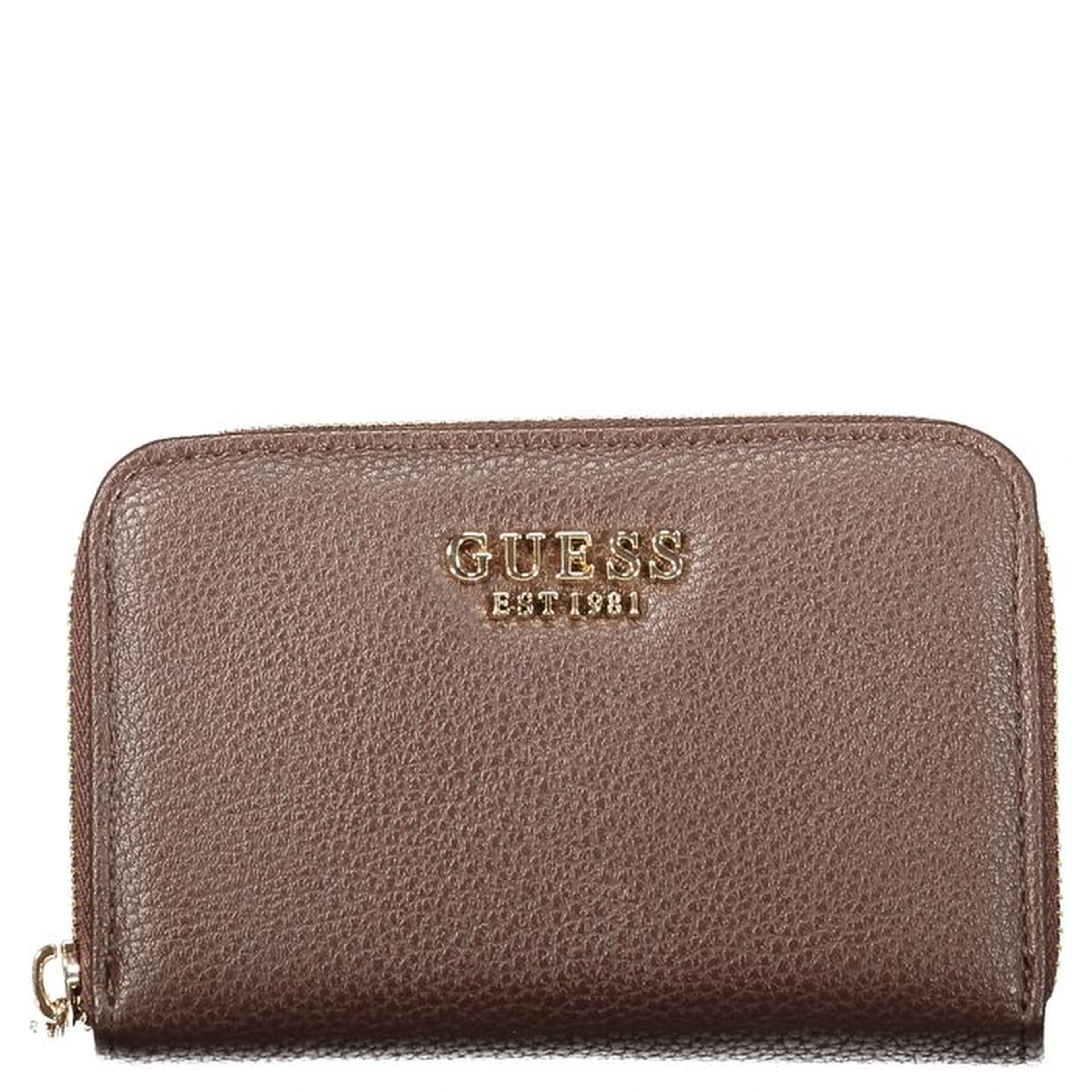 Brown Polyurethane Women's Wallet