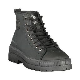 Black Polyurethane Women's Boot