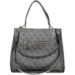 Black Polyurethane Women's Bag