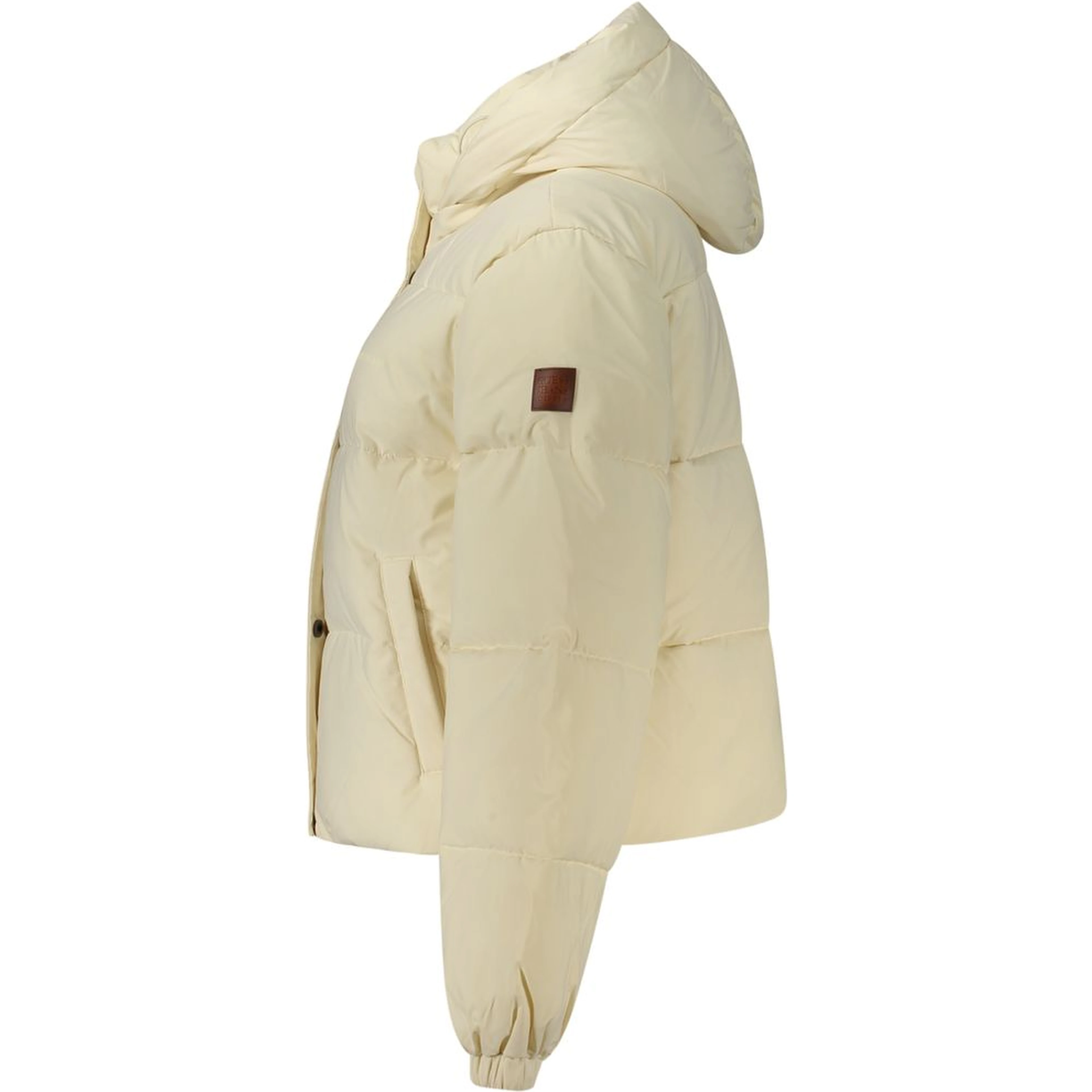Cream Polyester Women's Jacket