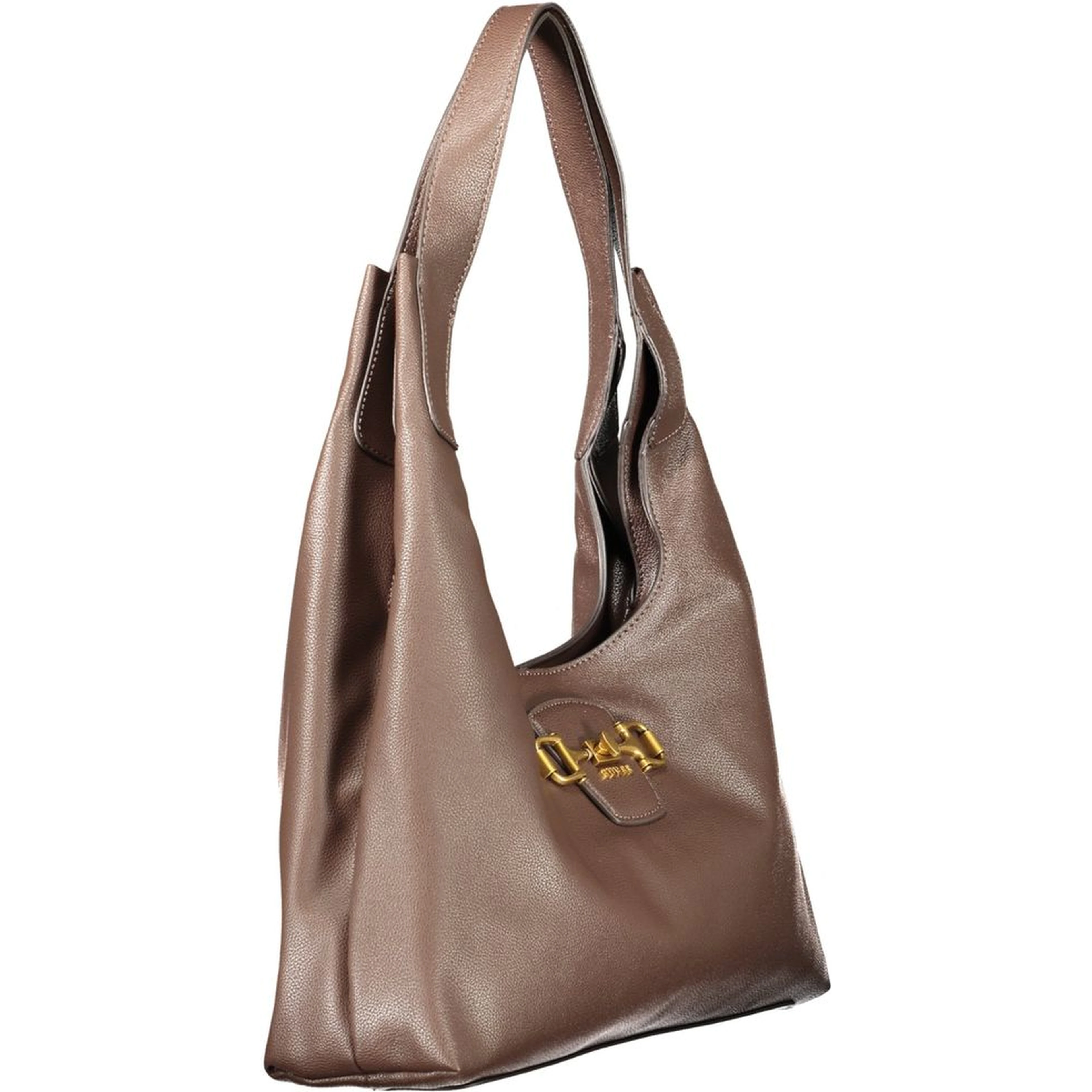 Brown Polyurethane Women's Bag