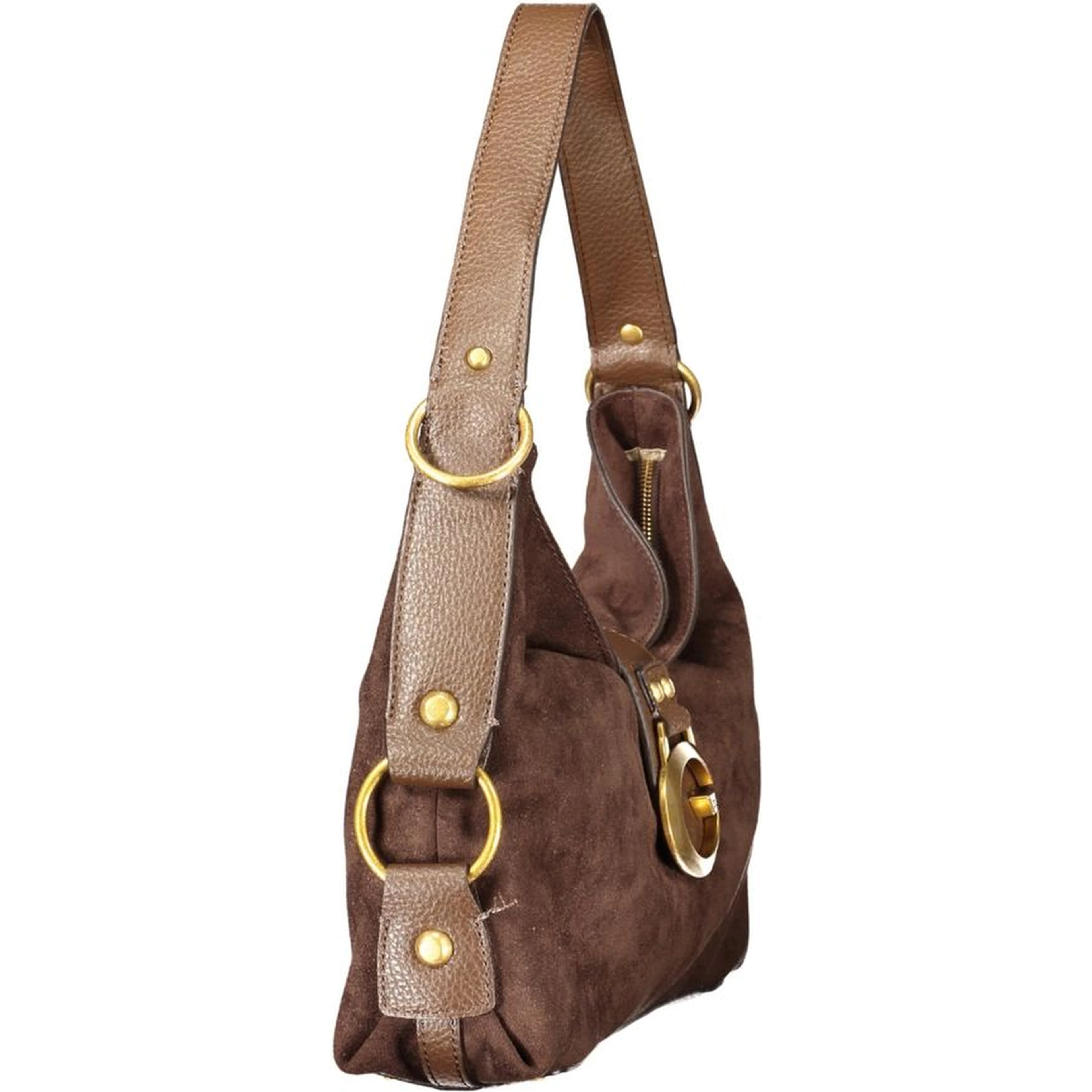 Brown Polyester Women's Bag