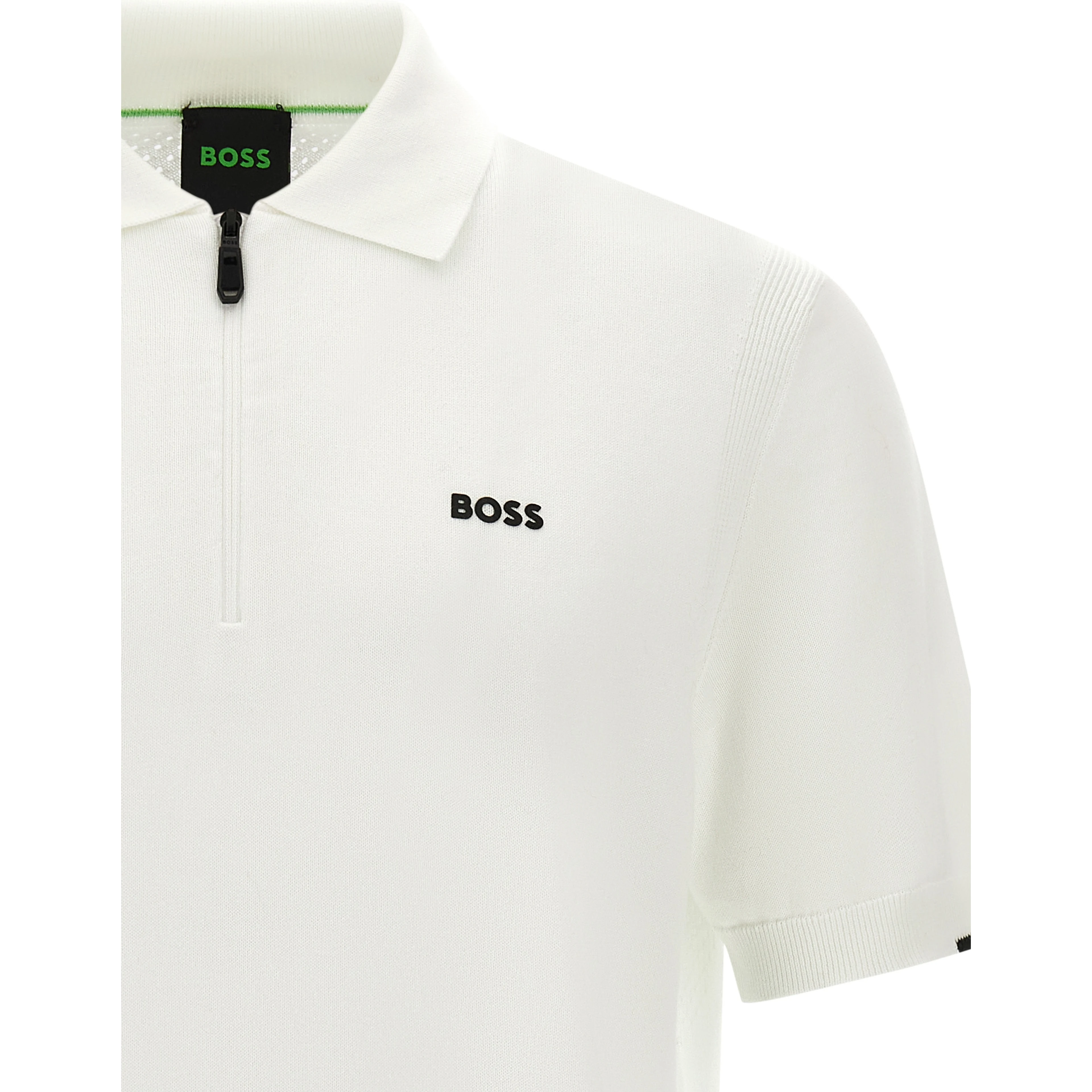White Cotton Polo Shirt