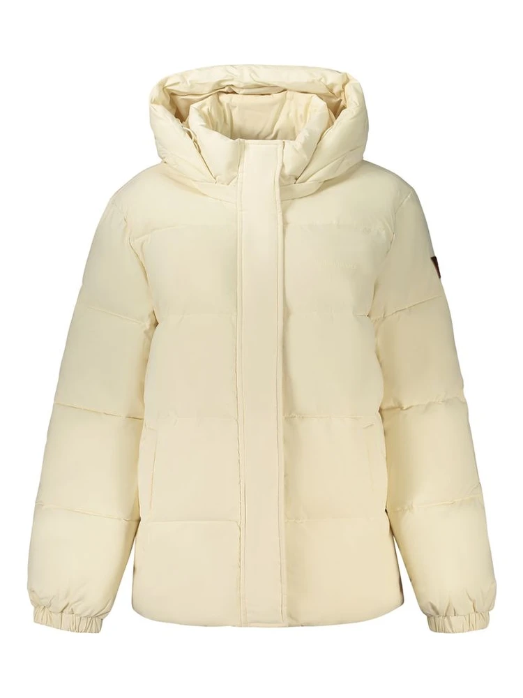 Cream Polyester Women's Jacket