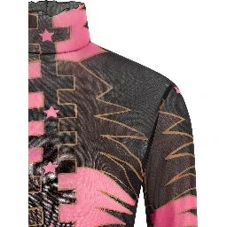 Multicolor Polyamide Long Sleeve T-Shirt