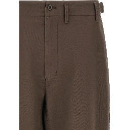 Brown Cotton Pants