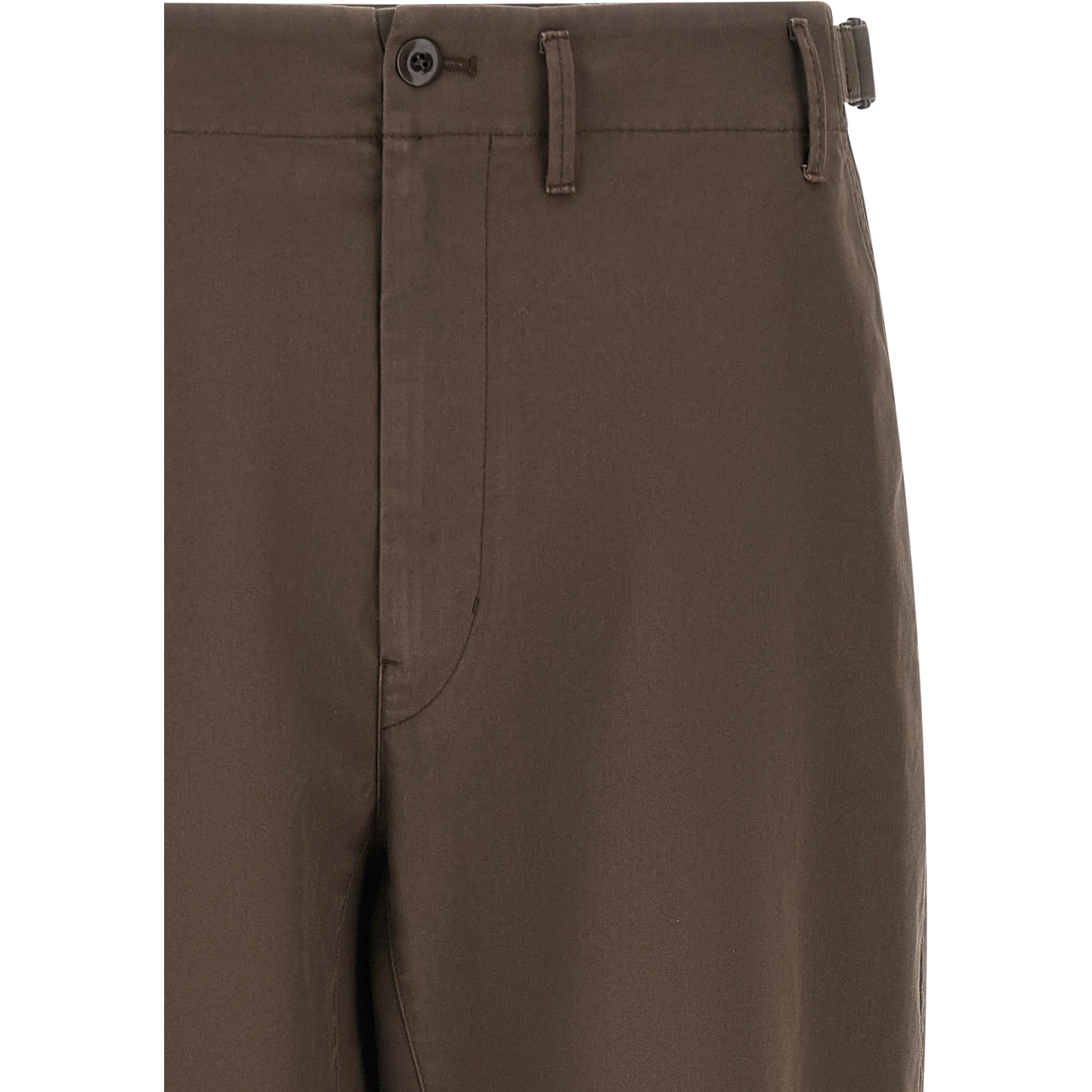 Brown Cotton Pants