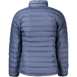 Blue Polyester Men's Jacket