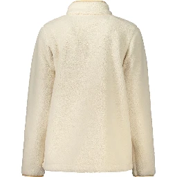 White Polyester Women's Sweatshirt