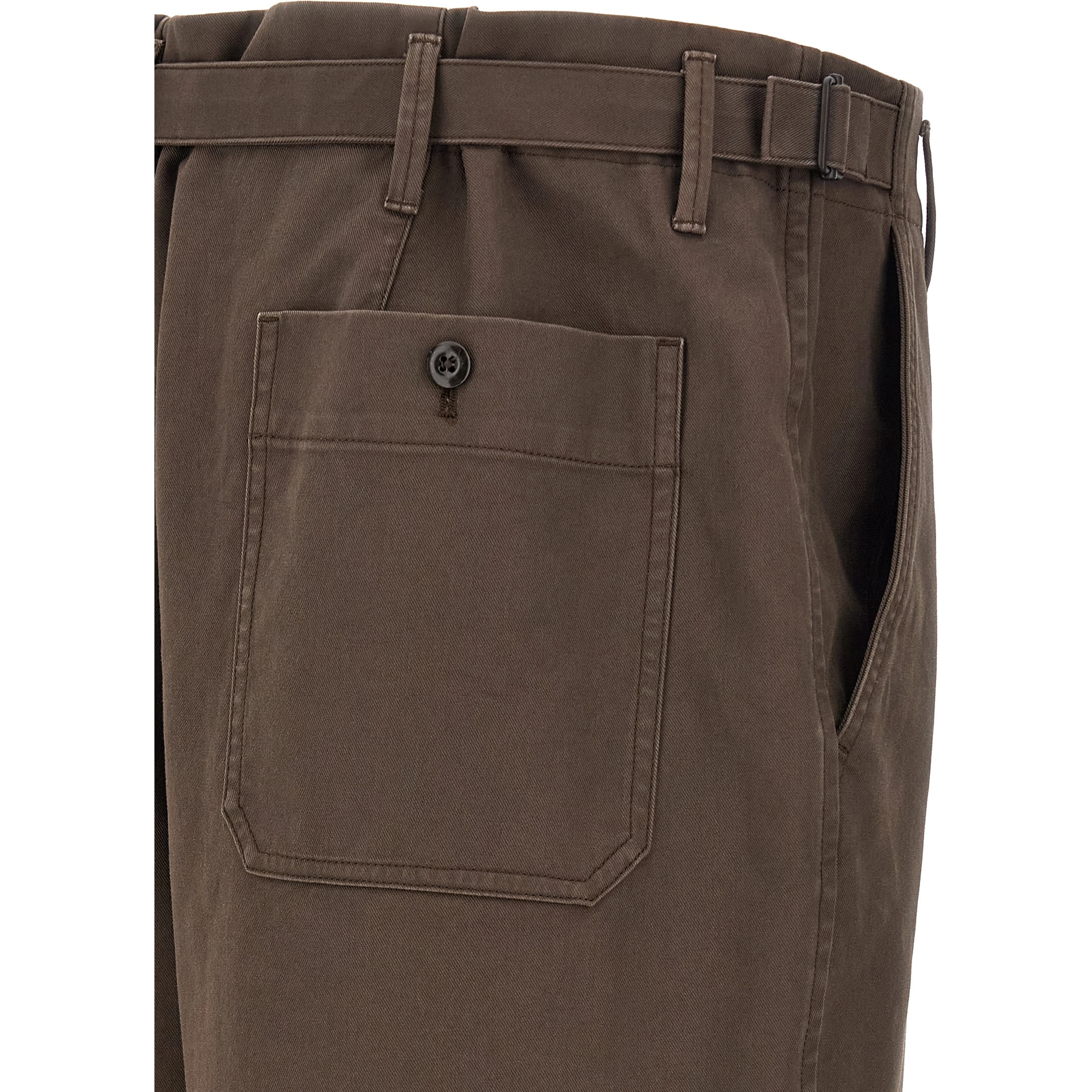 Brown Cotton Pants